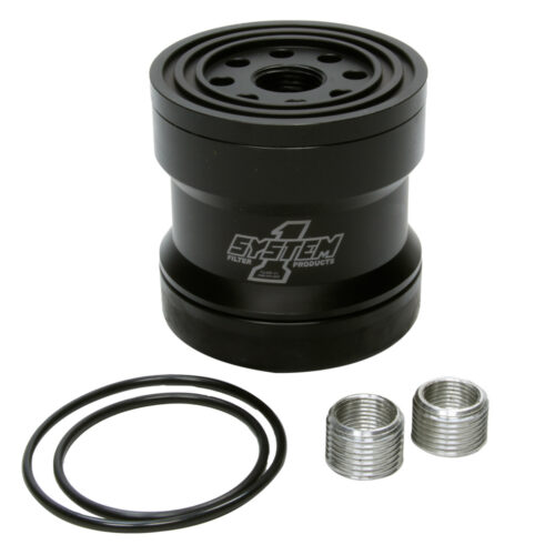 Billet Oil Filter w/Blt Cap 45 Micron - Black