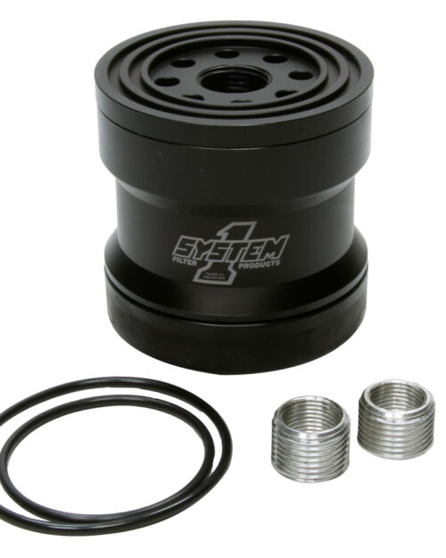 Billet Oil Filter w/Blt Cap 45 Micron - Black