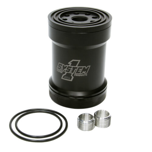 Billet Oil Filter w/Blt Cap 45 Micron - Black