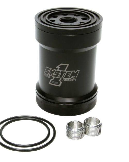 Billet Oil Filter w/Blt Cap 45 Micron - Black