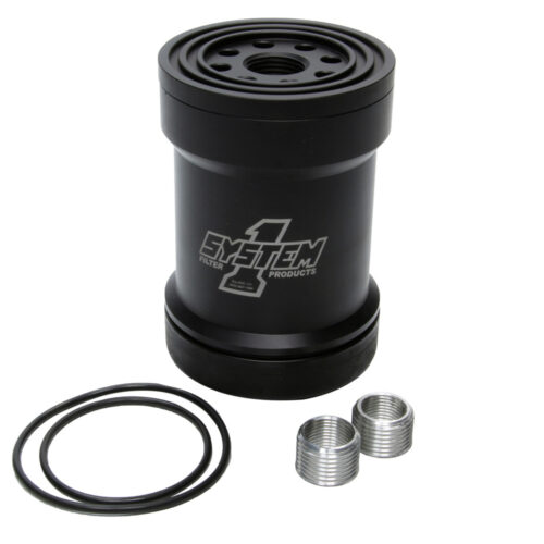 Billet Oil Filter w/Blt Cap 75 Micron - Black