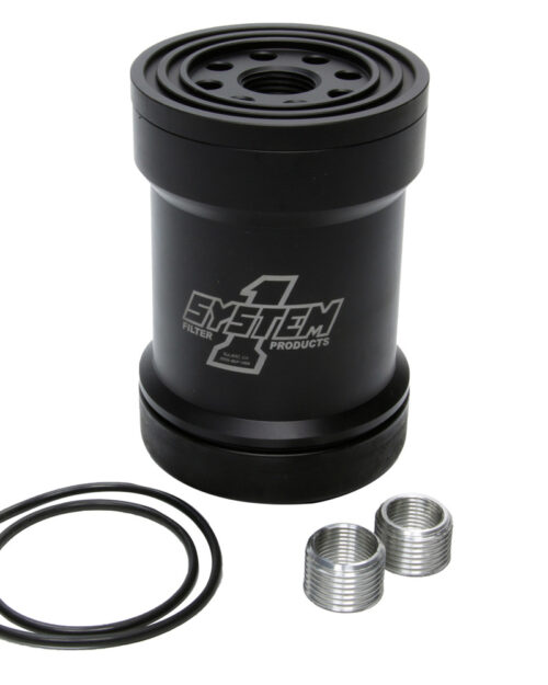 Billet Oil Filter w/Blt Cap 75 Micron - Black