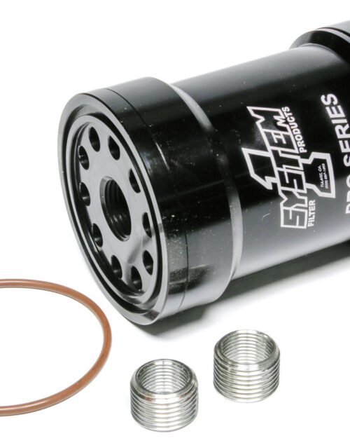 Billet Oil Filter w/Blt Cap 75 Micron - Black
