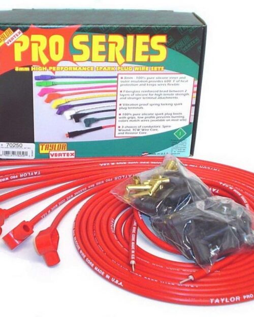8mm Red Pro Wire 90 Dgr