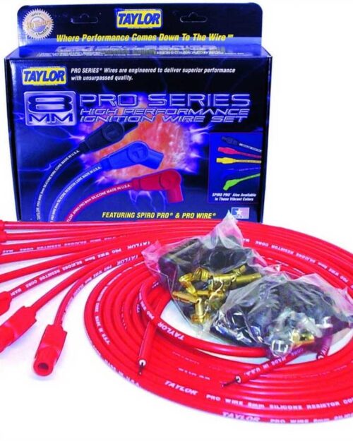 8mm Red Pro Wire 180 Dgr