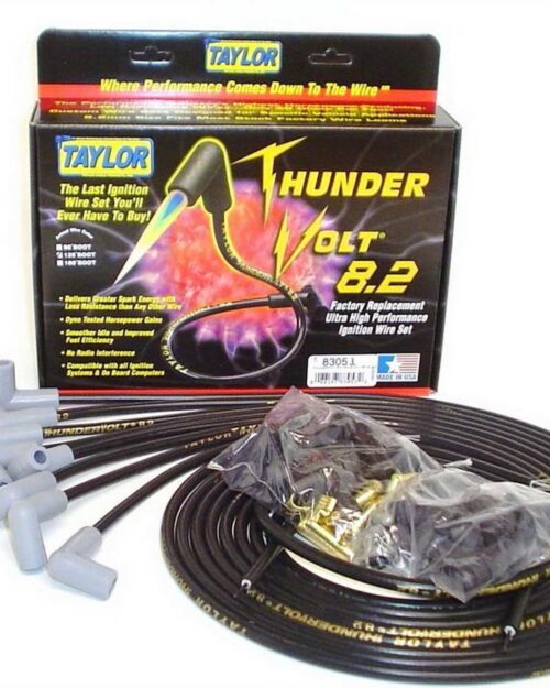 Univ Thundervolt Plug Wire Set 90 deg Black