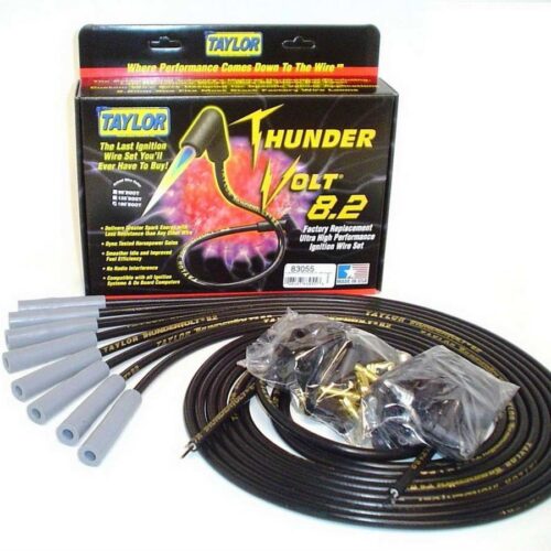 Univ Thundervolt Plug Wire Set 180 deg Black