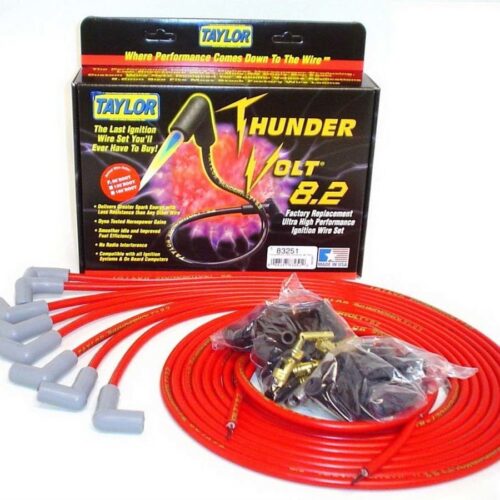 Univ Thundervolt Plug Wire Ste 90 deg Red