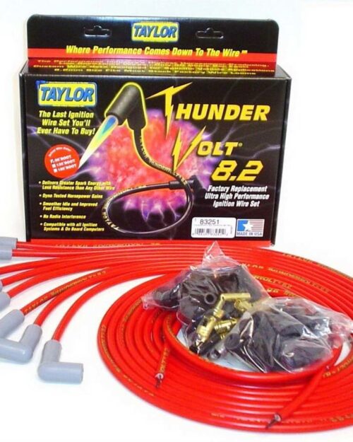 Univ Thundervolt Plug Wire Ste 90 deg Red