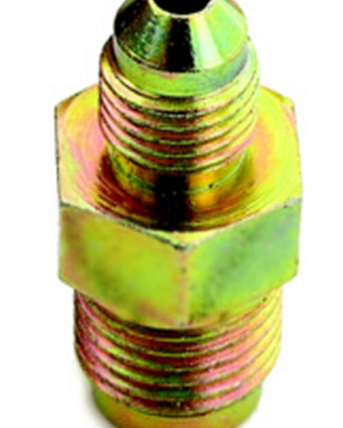 7/16-24 to #4 Stl Invert Male Flare Adapter