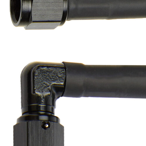 Coated Braided Line 48in #4 Hose -4 Str/-4 90 Deg