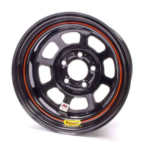 15x8 IMCA Wheel D-Hole Black 5x5