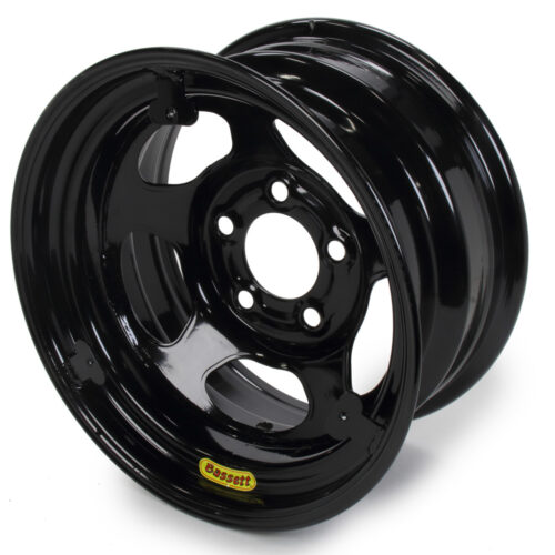 Wheel 15x8 Black Inerita 5x5 w/ Mudcover Tabs