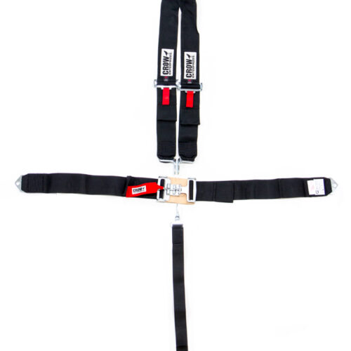 5-Pt Harness Big Latch Blk Bolt In V Type