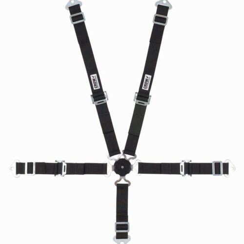5-Pt Harness 2in Cam Lock Blk Pull Up