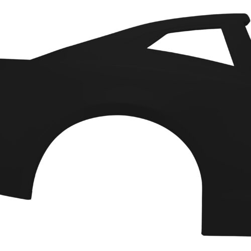 Quarter Panel RH Black Stock Car Plastic