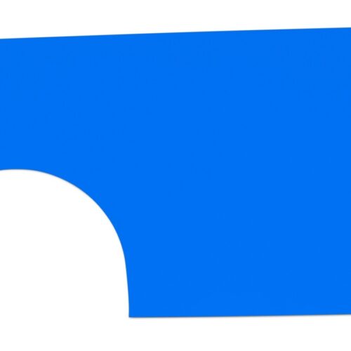 Qtr Panel High Impact Plastic Blue Left
