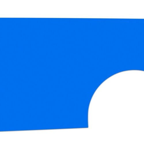 Qtr Panel High Impact Plastic Blue Right