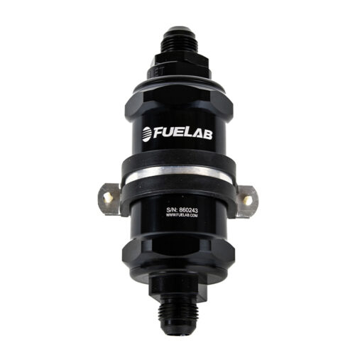 Fuel Filter In-Line 3in 10 Micron 6AN Chk Valve