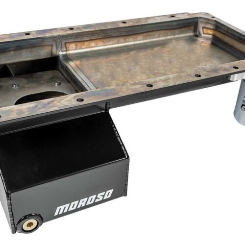 LS Front Sump Steel Oil Pan w/Oil Filter Adapter