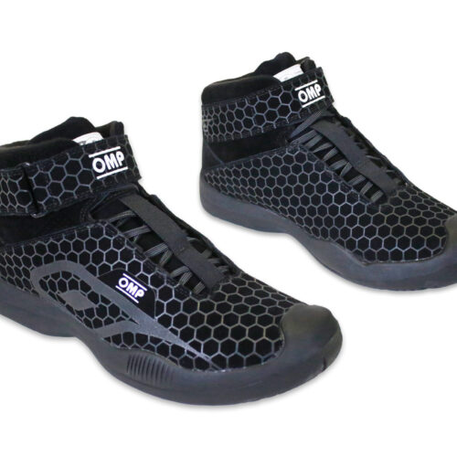 OMP PIT CREW SHOES SFI BLACK SIZE 10.5
