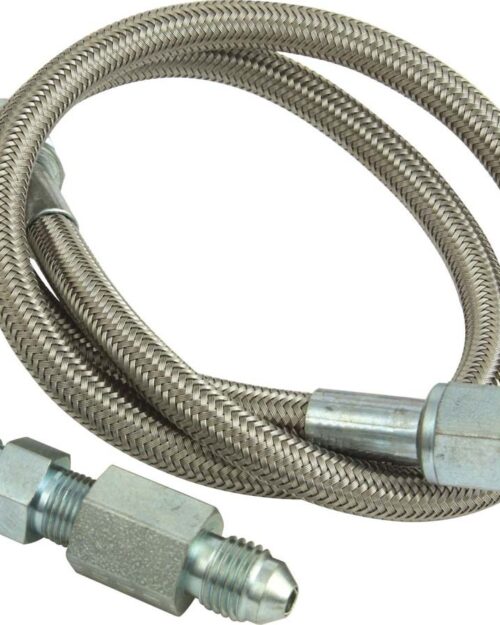 Gauge Line Kit- 12in Ste el Braided Line and fitt