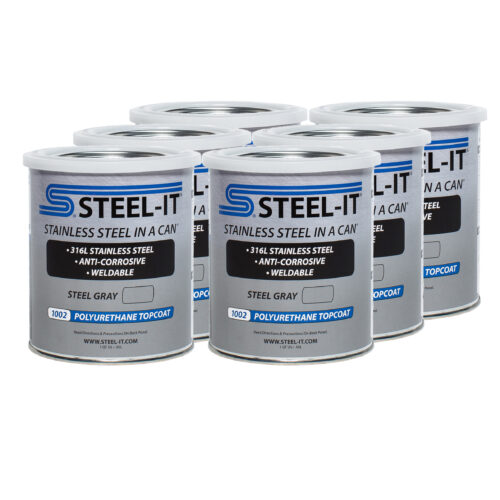 Steel Gray Polyurethane Case 6 x 1 Quart