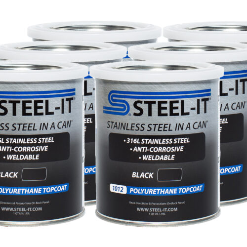 Black Polyurethane Case 6 x 1 Quart