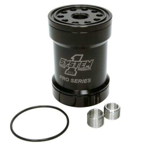 Billet Oil Filter w/Blt Cap 75 Micron - Black