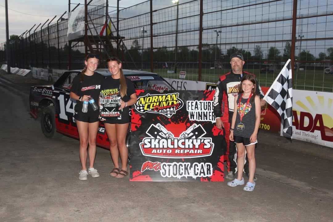Aaron Olson and his crew kept the momentum rolling at Norman County Raceway, putting together a clean sweep night in his IMCA Stock Car!
