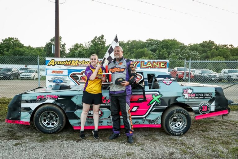 Scott Olson kicked off the season in style Sunday night, driving from 5th to Victory Lane at the season opener at Sports Park Raceway in his Terminator Stock Car!