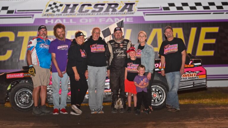 Myles Michehl added another win to the books Saturday night, parking his Terminator Stock Car in Victory Lane at Hamilton County Speedway's Historic Half Mile in Webster City!
