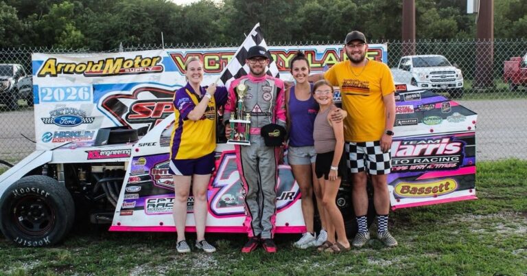 The checkered flags just keep coming for Harris Auto Racing's own Chaz Baca! 🔥🏁