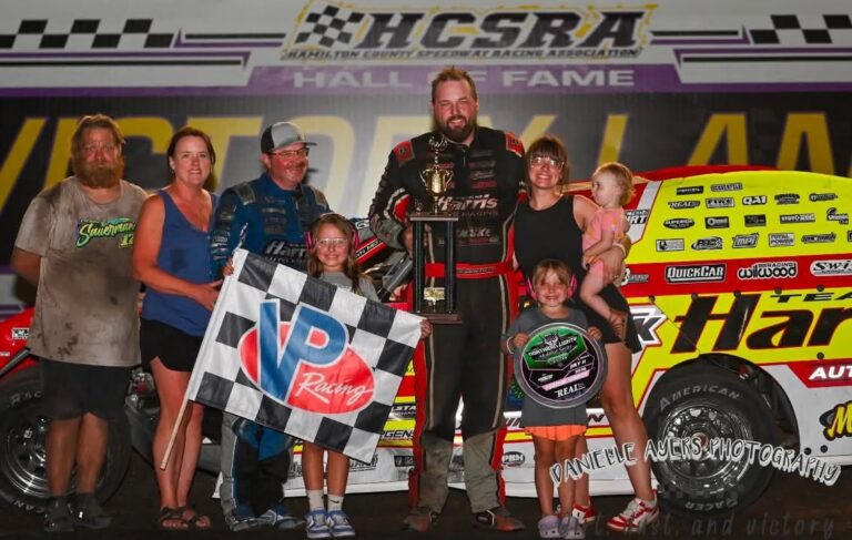 Kyle Brown added another feature win to the season on July 11th, parking his Harris Open Car in Victory Lane during the Northern Lights Series at Hamilton County Speedway's Historic Half Mile!