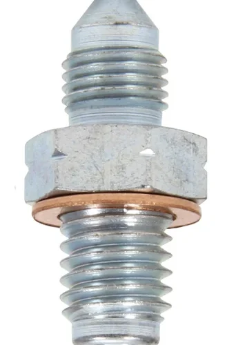 Allstar -3AN to 10mm x 1.5 metric caliper fitting, sold individually, Harris SKU 661-0006
